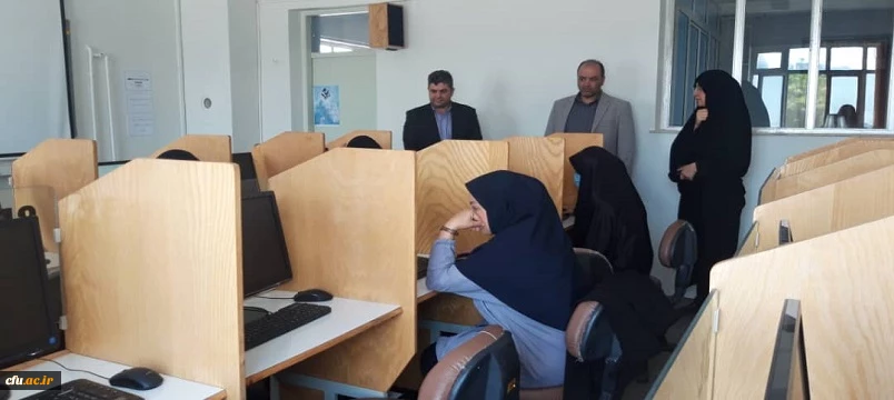 آزمون متمرکز حضوری- الکترونیکی نیروهای مشمول قانون تعیین تکلیف وزارت آموزش و پرورش در دانشگاه فرهنگیان اردبیل