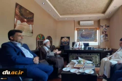 دیدار مسئول نهاد رهبری و معاون فرهنگی دانشگاه فرهنگیان با نماینده آیت الله سیستانی در قم باهدف حمایت از برنامه های اربعین 3