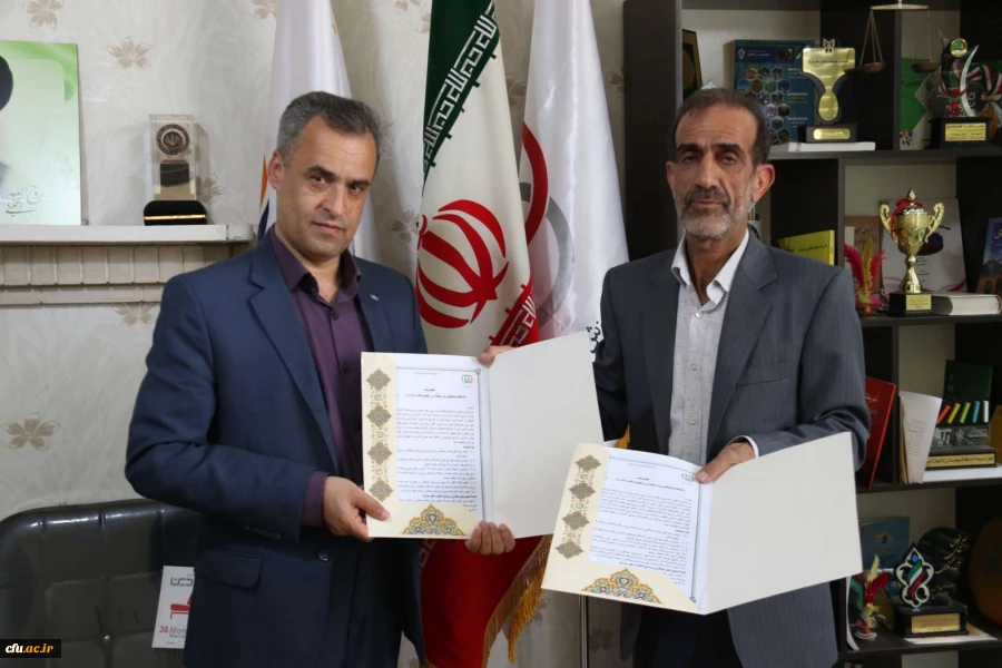 انعقاد تفاهم نامه همکاری بین دانشگاه فرهنگیان یزد و هیات ورزش های همگانی استان
 2