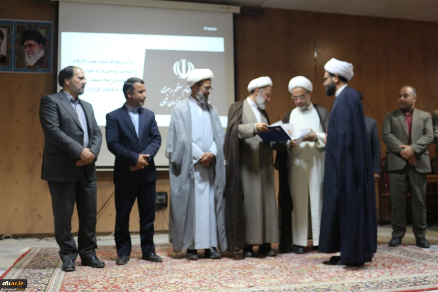 مراسم تودیع و معارفه مسئول دفتر نهاد مقام معظم رهبری در دانشگاه فرهنگیان استان خراسان شمالی  9