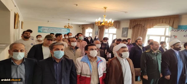 آیین افتتاحیه طرح جهادی عهد خدمت دانشجو معلمان دانشگاه فرهنگیان اردبیل