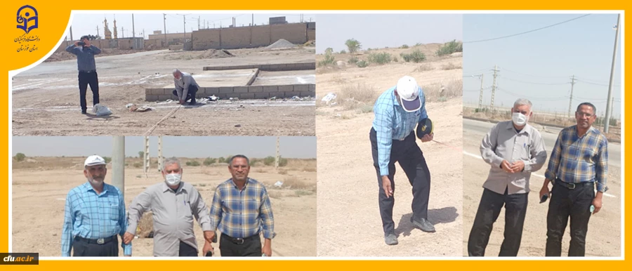 زمین موکب الحسین(ع)دانشگاه فرهنگیان خوزستان در مرز چذابه تعیین وتحویل گرفته شد 2