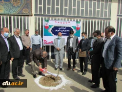 آیین کلنگ زنی ساختمان اداری-آموزشی پردیس شهید باهنر 3