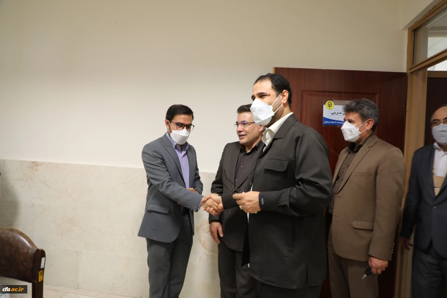 بازدید دکتر صحرایی از روند مصاحبه با سرپرستان شبانه روزی دانشگاه فرهنگیان در پردیس نسیبه 2