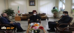 بازدید سرپرست دفتر نظارت و ارزیابی و تضمین کیفیت سازمان مرکزی از دانشگاه فرهنگیان استان اردبیل
