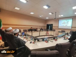 سخنرانی حجت الاسلام و المسلمین دکتر مبشری سرپرست محترم معاونت فرهنگی و اجتماعی دانشگاه فرهنگیان در وبینار کشوری برپایی مجالس عزاداری شهدای کربلا توسط هیئت های مذهبی دانشجویی پردیس ها و مراکز از محل سالن جلسات مدیریت امور پردیس های دانشگاه فرهنگیان استان ا