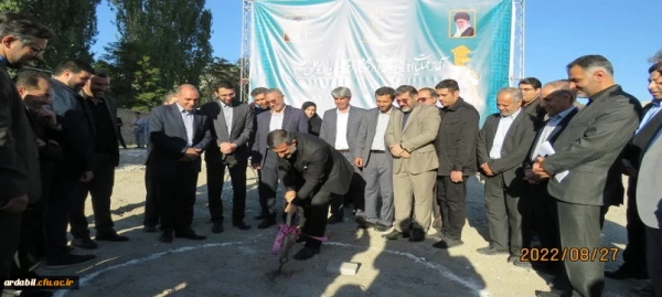 آیین کلنگ زنی مجموعه (320نفری) خوابگاهی و فرهنگی پردیس علامه طباطبایی دانشگاه فرهنگیان استان اردبیل