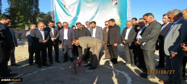 آیین کلنگ زنی مجموعه (320نفری) خوابگاهی و فرهنگی پردیس علامه طباطبایی دانشگاه فرهنگیان استان اردبیل