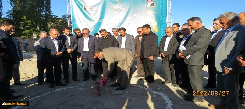 آیین کلنگ زنی مجموعه (320نفری) خوابگاهی و فرهنگی پردیس علامه طباطبایی دانشگاه فرهنگیان استان اردبیل