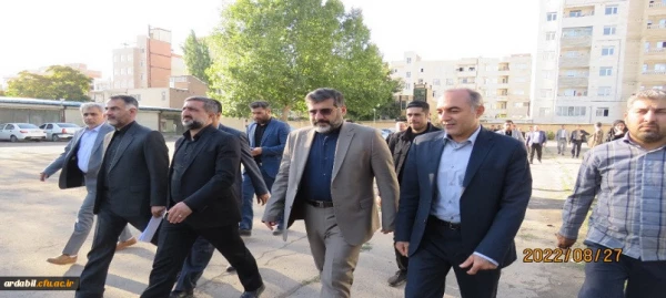 آیین کلنگ زنی مجموعه (320نفری) خوابگاهی و فرهنگی پردیس علامه طباطبایی دانشگاه فرهنگیان استان اردبیل