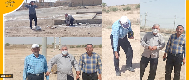 زمین موکب الحسین (ع) دانشگاه فرهنگیان خوزستان در مرز چذابه تعیین و تحویل گرفته شد 2