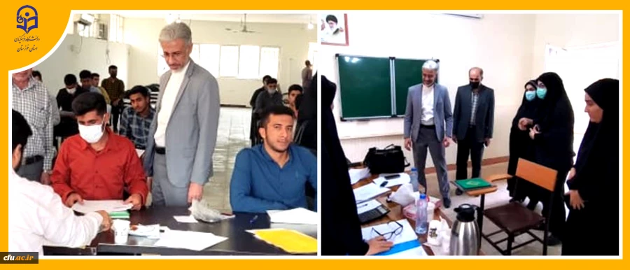 بازدید سرپرست امور پردیس های استان خوزستان از روند برگزاری مصاحبه داوطلبان ورود به دانشگاه فرهنگیان (سال تحصیلی 1401-1402) 2