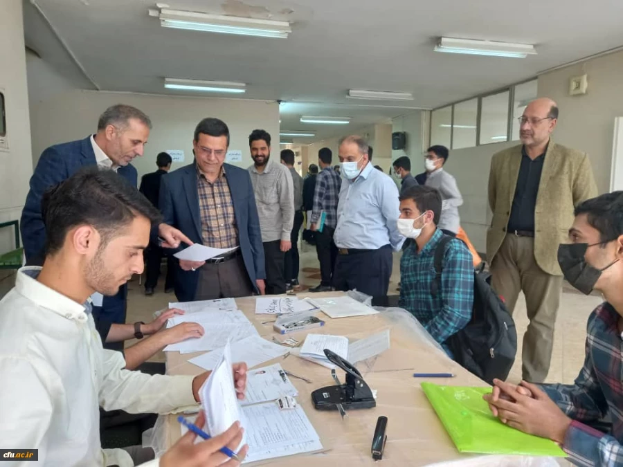 بازدید دکتر علی اکبر کجباف از روند مصاحبه ی داوطلبان ورود به دانشگاه استان اصفهان 19