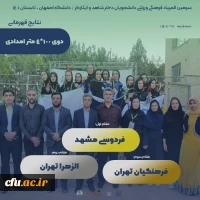 درخشش دانشجومعلمان ایثارگر دانشگاه فرهنگیان در سومین المپیاد ورزشی دانشجویان شاهد و ایثارگر دانشگاه ها و موسسات آموزش عالی 
 2