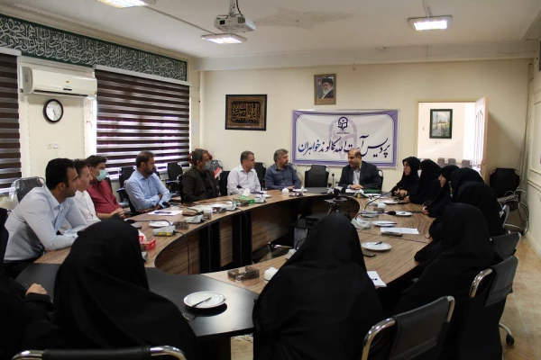 مراسم معارفه مسئول جدید حراست پردیس آیت الله کمالوند خرم آباد