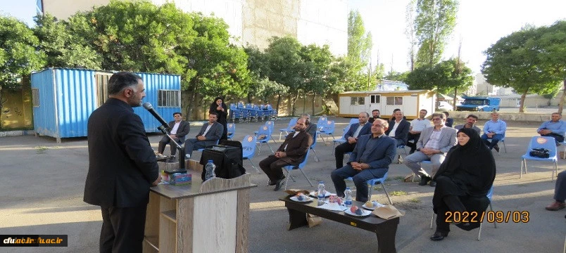 آیین کلنگ زنی سالن ورزشی پردیس بنت الهدی صدر اردبیل