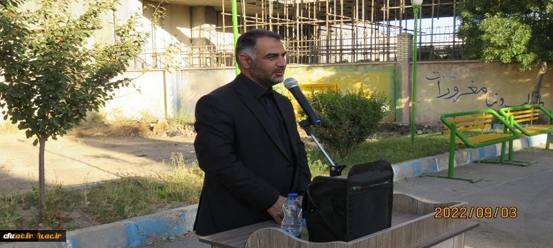 آیین کلنگ زنی سالن ورزشی پردیس بنت الهدی صدر اردبیل