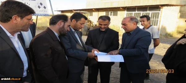 آیین کلنگ زنی سالن ورزشی پردیس بنت الهدی صدر اردبیل