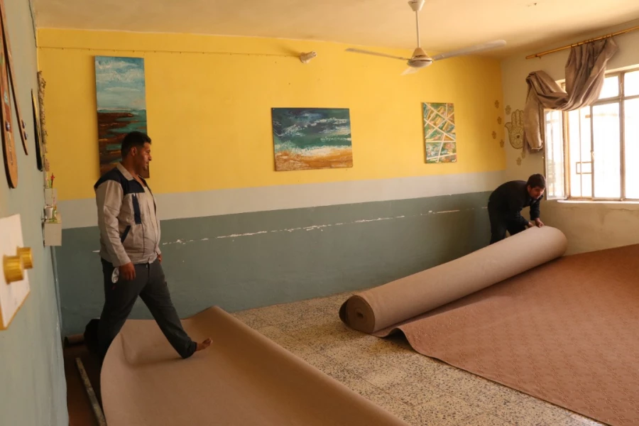 آماده سازی موکب دانشگاه فرهنگیان در کربلا 9