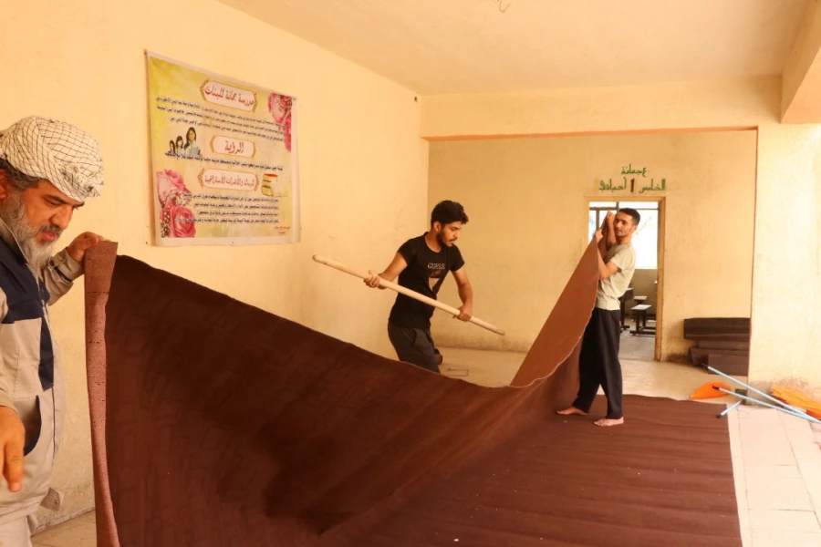 آماده سازی موکب دانشگاه فرهنگیان در کربلا 10