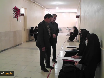 بازدید مدیر امور پردیس های دانشگاه فرهنگیان استان اصفهان از روند برگزاری مصاحبه داوطلبان ورود به دانشگاه فرهنگیان