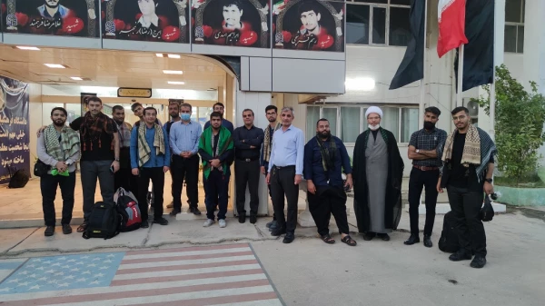 اعزام کاروان دانشجویی دانشگاه فرهنگیان استان بوشهر به مراسم پیاده روی اربعین 4