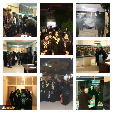 دانشجو معلمان استان گلستان در موکب دانشگاه فرهنگیان در کربلا