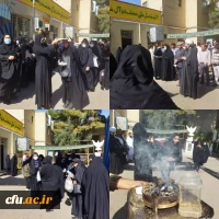 انشجویان دختر دانشگاه فرهنگیان سیستان و بلوچستان اعزامی به  پیاده روی اربعین