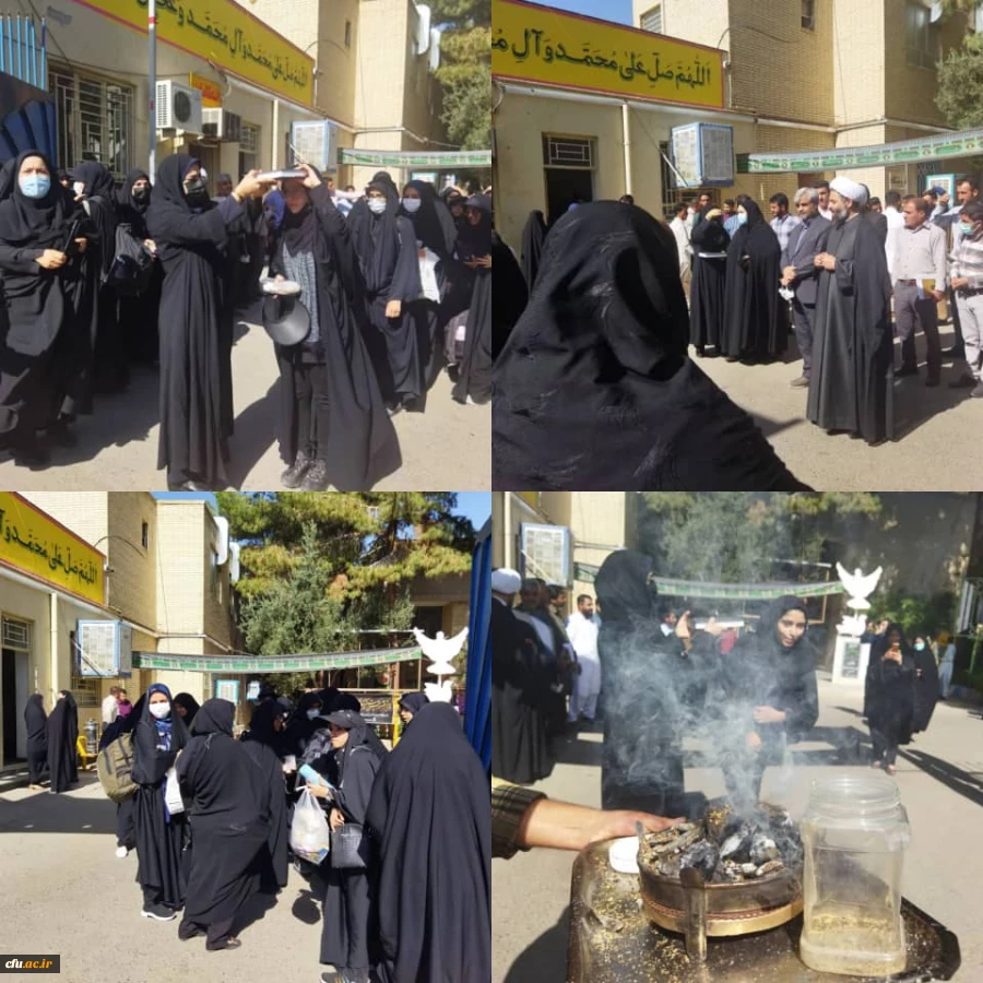 انشجویان دختر دانشگاه فرهنگیان سیستان و بلوچستان اعزامی به  پیاده روی اربعین