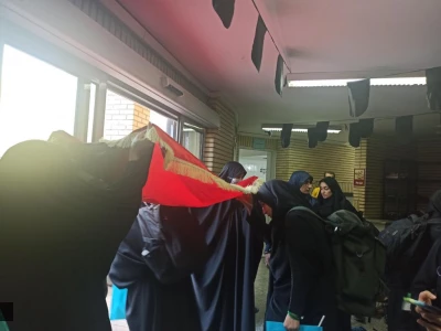 اعزام دانشجو معلمان پردیس شهیده بنت الهدی صدر قزوین به پیاده روی معنوی اربعین