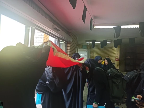 اعزام دانشجو معلمان پردیس شهیده بنت الهدی صدر قزوین به پیاده روی معنوی اربعین 7