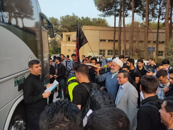 آیین بدرقه کاروان زیارتی اربعین دانشجومعلمان دانشگاه فرهنگیان استان اصفهان 2
