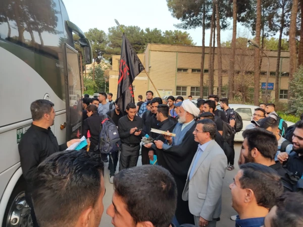 آیین بدرقه کاروان زیارتی اربعین دانشجومعلمان دانشگاه فرهنگیان استان اصفهان 6