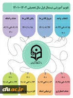 تقویم نیسمال اول 1402-1401