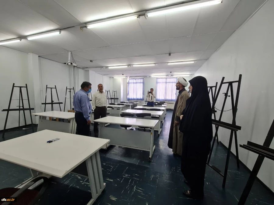 بازدید دکتر انصاری راد از آماده سازی پردیس فاطمه الزهرا تبریز برای آغاز آموزش حضوری دانشجویان در نیمسال تحصیلی جدید 1401 6