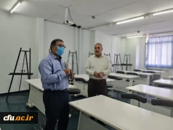 بازدید دکتر انصاری راد از آماده سازی پردیس فاطمه الزهرا تبریز برای آغاز آموزش حضوری دانشجویان در نیمسال تحصیلی جدید 1401 8