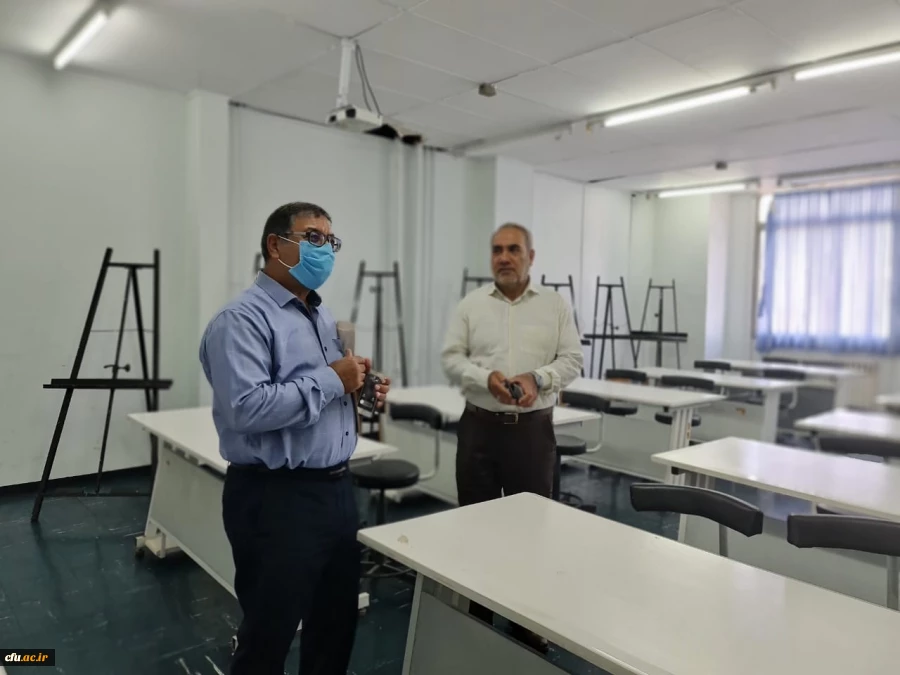 بازدید دکتر انصاری راد از آماده سازی پردیس فاطمه الزهرا تبریز برای آغاز آموزش حضوری دانشجویان در نیمسال تحصیلی جدید 1401 8