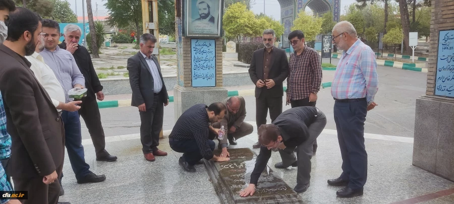 تجدید میثاق کارکنان دانشگاه فرهنگیان گلستان با شهداء 7