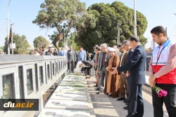 مراسم غبارروبی و تجدید میثاق با آرمان های شهدای والامقام عرصه دفاع مقدس 8