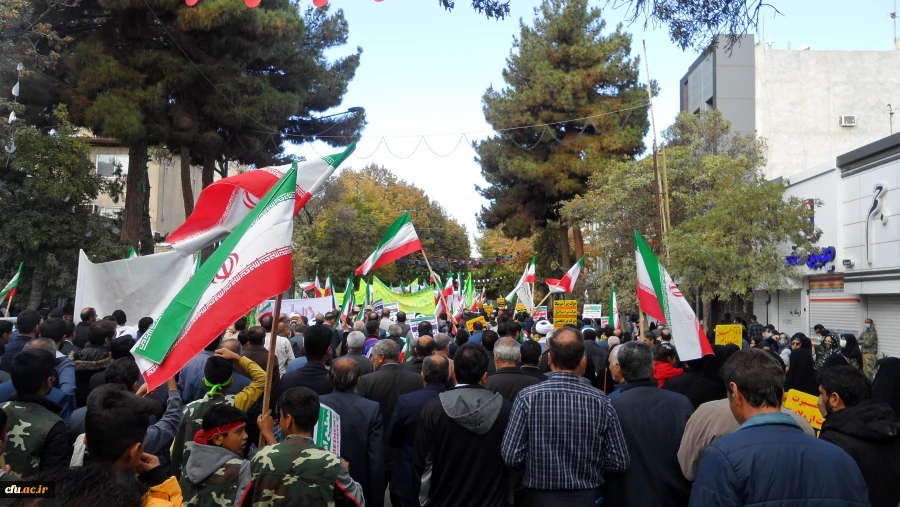  راهپیمایی 13 آبان روز تسخیر لانه جاسوسی، روز مبارزه با استکبار جهانی در استان خراسان شمالی  8