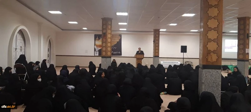 مراسم عزاداری و برپایی سفره حضرت معصومه (س)  در پردیس بنت الهدی صدر اردبیل