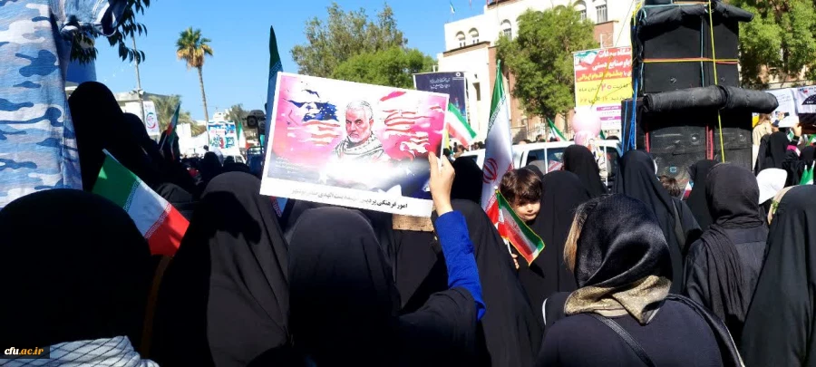 
حضور مسئولان و دانشجومعلمان دانشگاه فرهنگیان استان بوشهر در راهپیمایی 13 آبان
 3