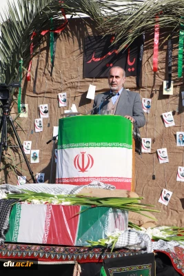 تشییع  و وداع با شهید خوش نام دفاع مقدس درمرکز آموزش عالی حضرت فاطمه (س) قائمشهر