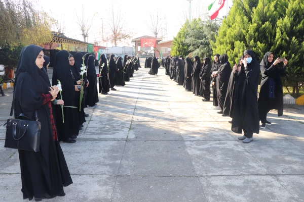 وداع وتشییع با شهید خوش نام درمرکز آموزش عالی حضرت فاطمه (س) قائمشهر 2