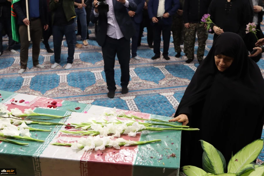 پردیس آیت الله خامنه ای گرگان میزبان دو شهید گمنام دفاع مقدس شد. 16