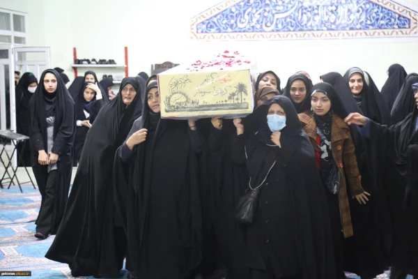 استقبال پرشور دانشجو معلمان پردیس امام خمینی (ره) گرگان از پیکر پاک ۲ شهید گمنام 3