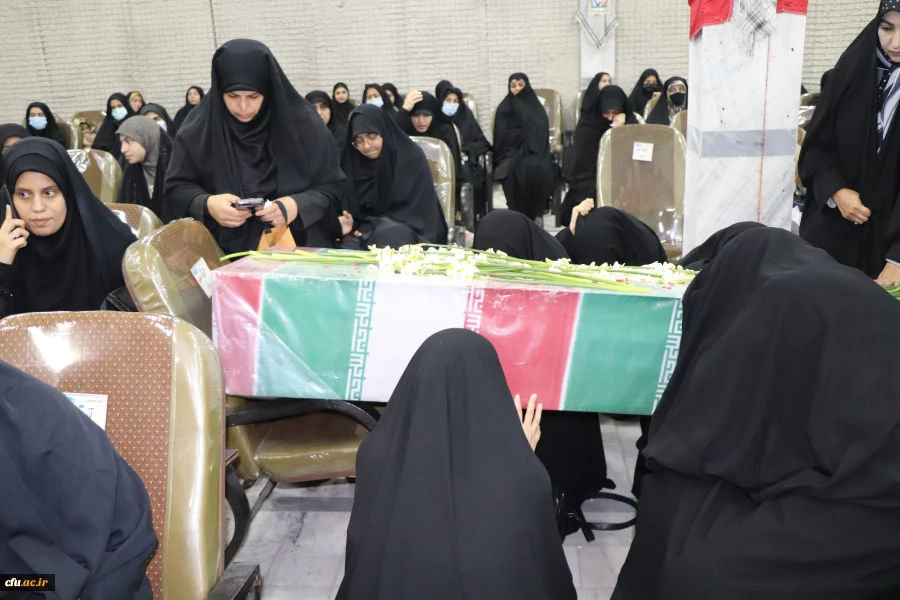 وداع وتشییع پیکر مطهر شهیدان خوش نام  هشت سال دفاع مقدس در پردیس دکتر شریعتی ساری ومرکز بیت الهدی آمل  5