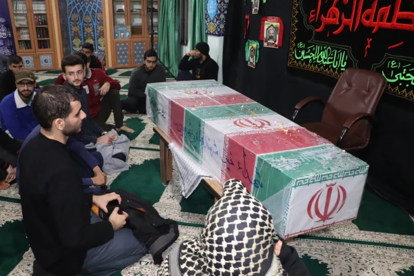 وداع وتشییع پیکر مطهر شهیدان خوش نام  هشت سال دفاع مقدس در پردیس دکتر شریعتی ساری ومرکز بیت الهدی آمل  7