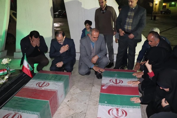 مراسم وداع با شهیدان خوش نام درپردیس فاطمه زهرا (س) ساری(مازندران) 2