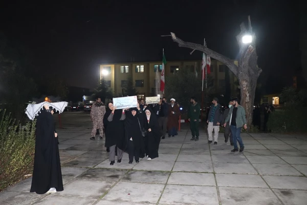 مراسم وداع با شهیدان خوش نام درپردیس فاطمه زهرا (س) ساری(مازندران) 2